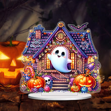 Load image into Gallery viewer, Acrylic Halloween Haunted House Diamond Painting Desktop Decorations for Home
