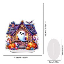 Load image into Gallery viewer, Acrylic Halloween Haunted House Diamond Painting Desktop Decorations for Home
