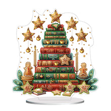 Load image into Gallery viewer, Acrylic Books Xmas Tree Desktop Diamond Art Kits Diamond Painting Desktop Decors
