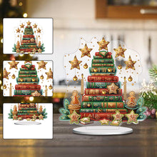 Load image into Gallery viewer, Acrylic Books Xmas Tree Desktop Diamond Art Kits Diamond Painting Desktop Decors

