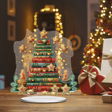 Load image into Gallery viewer, Acrylic Books Xmas Tree Desktop Diamond Art Kits Diamond Painting Desktop Decors

