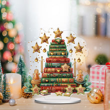Load image into Gallery viewer, Acrylic Books Xmas Tree Desktop Diamond Art Kits Diamond Painting Desktop Decors
