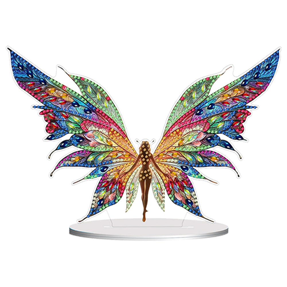 Acrylic Fairy with Wing Desktop Diamond Art Kits Diamond Painting Desktop Decors