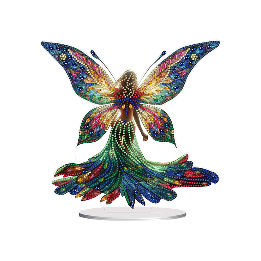 Acrylic Fairy with Wing Desktop Diamond Art Kits Diamond Painting Desktop Decors