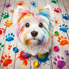Load image into Gallery viewer, AB Diamond Painting - Full Round - Drawing Yorkshire Terrier Puppy (40*40CM)
