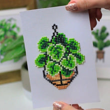 Load image into Gallery viewer, Mini Diamond Painting Set - Full Square - Small green plants (14*18CM)
