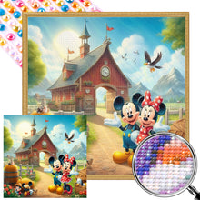 Load image into Gallery viewer, AB Diamond Painting - Full Round - Mickey and Minnie on the Farm (40*40CM)
