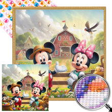 Load image into Gallery viewer, AB Diamond Painting - Full Round - Mickey and Minnie on the Farm (40*40CM)
