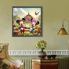 Load image into Gallery viewer, AB Diamond Painting - Full Round - Mickey and Minnie on the Farm (40*40CM)
