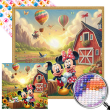 Load image into Gallery viewer, AB Diamond Painting - Full Round - Mickey and Minnie on the Farm (40*40CM)
