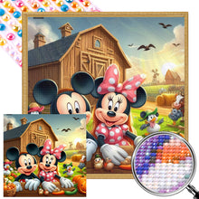 Load image into Gallery viewer, AB Diamond Painting - Full Round - Mickey and Minnie on the Farm (40*40CM)
