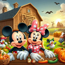 Load image into Gallery viewer, AB Diamond Painting - Full Round - Mickey and Minnie on the Farm (40*40CM)
