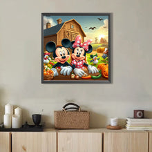 Load image into Gallery viewer, AB Diamond Painting - Full Round - Mickey and Minnie on the Farm (40*40CM)
