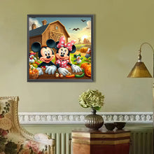 Load image into Gallery viewer, AB Diamond Painting - Full Round - Mickey and Minnie on the Farm (40*40CM)
