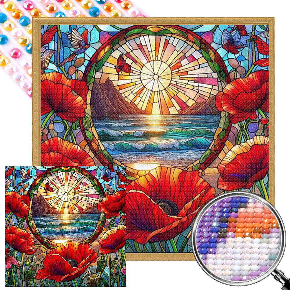 AB Diamond Painting - Full Round - Poppy (40*40CM)