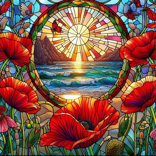 AB Diamond Painting - Full Round - Poppy (40*40CM)
