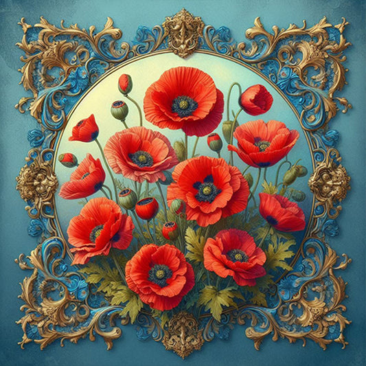 AB Diamond Painting - Full Round - Poppy (40*40CM)