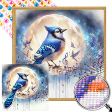 Load image into Gallery viewer, AB Diamond Painting - Full Round - Bluebird in Moonlight (40*40CM)
