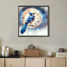 Load image into Gallery viewer, AB Diamond Painting - Full Round - Bluebird in Moonlight (40*40CM)
