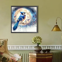 Load image into Gallery viewer, AB Diamond Painting - Full Round - Bluebird in Moonlight (40*40CM)
