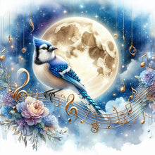 Load image into Gallery viewer, AB Diamond Painting - Full Round - Bluebird in Moonlight (40*40CM)
