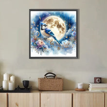 Load image into Gallery viewer, AB Diamond Painting - Full Round - Bluebird in Moonlight (40*40CM)
