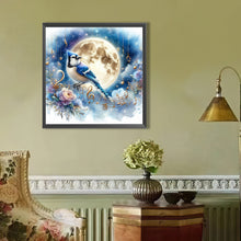 Load image into Gallery viewer, AB Diamond Painting - Full Round - Bluebird in Moonlight (40*40CM)
