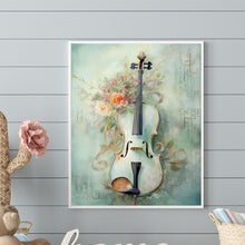 Load image into Gallery viewer, Diamond Painting - Full Round - Violin and Flowers (40*50CM)
