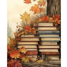 Load image into Gallery viewer, Diamond Painting - Full Round - Maple Leaf and Book (40*50CM)
