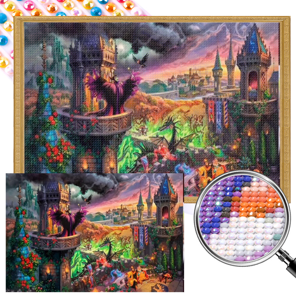 AB Diamond Painting - Full Round - Maleficent (60*40CM)