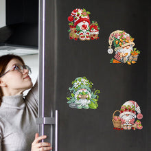 Load image into Gallery viewer, 6Pcs Diamond Painting Refrigerator Magnets Diamond Art Kits (Fruit and Gnome)
