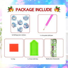 Load image into Gallery viewer, 6Pcs Diamond Painting Refrigerator Magnets Diamond Art Kits (Blue Bird Baby)
