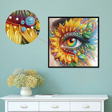 Load image into Gallery viewer, Diamond Painting - Partial Special Shaped - Sunflower Eyes (30*30CM)
