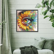 Load image into Gallery viewer, Diamond Painting - Partial Special Shaped - Sunflower Eyes (30*30CM)

