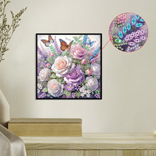 Load image into Gallery viewer, Diamond Painting - Partial Special Shaped - Rose Butterfly (30*30CM)
