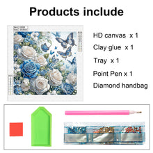 Load image into Gallery viewer, Diamond Painting - Partial Special Shaped - Rose Butterfly (30*30CM)
