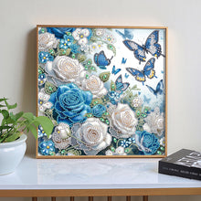 Load image into Gallery viewer, Diamond Painting - Partial Special Shaped - Rose Butterfly (30*30CM)
