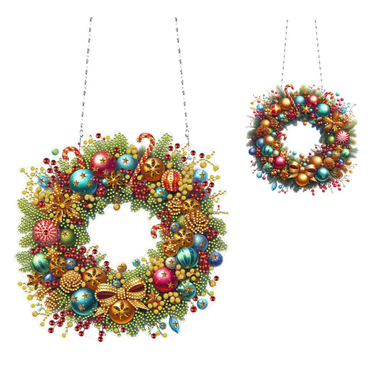 Acrylic Special Shaped Christmas Diamond Art Painting Garland Spot Drill Garland
