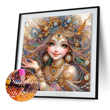 Load image into Gallery viewer, Diamond Painting - Partial Special Shaped - Cheerful Girl (40*40CM)
