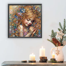 Load image into Gallery viewer, Diamond Painting - Partial Special Shaped - Cheerful Girl (40*40CM)
