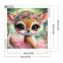 Load image into Gallery viewer, Diamond Painting - Partial Special Shaped - Sika Deer in a Skirt (40*40CM)
