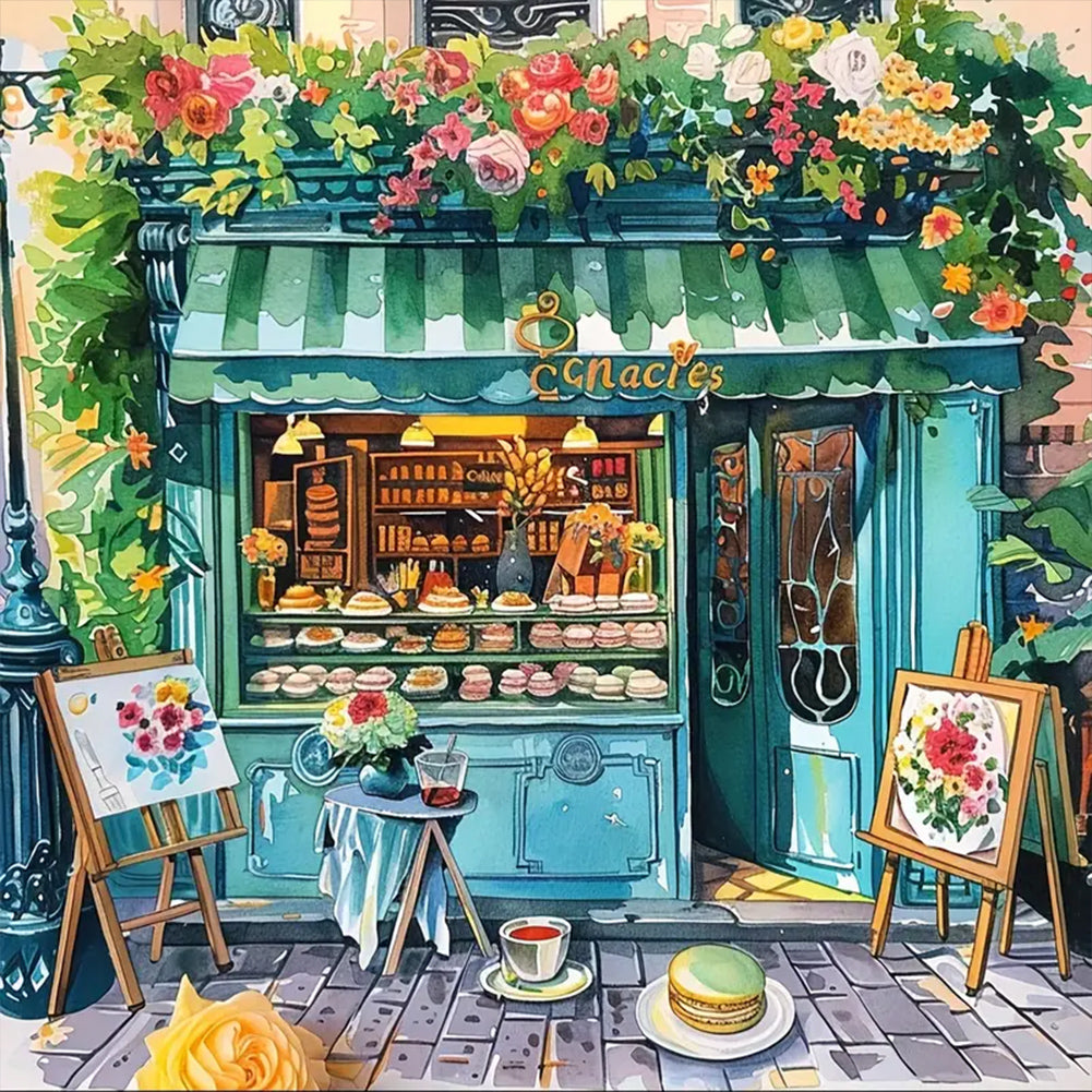 Diamond Painting - Full Round - Street shops (40*40CM)