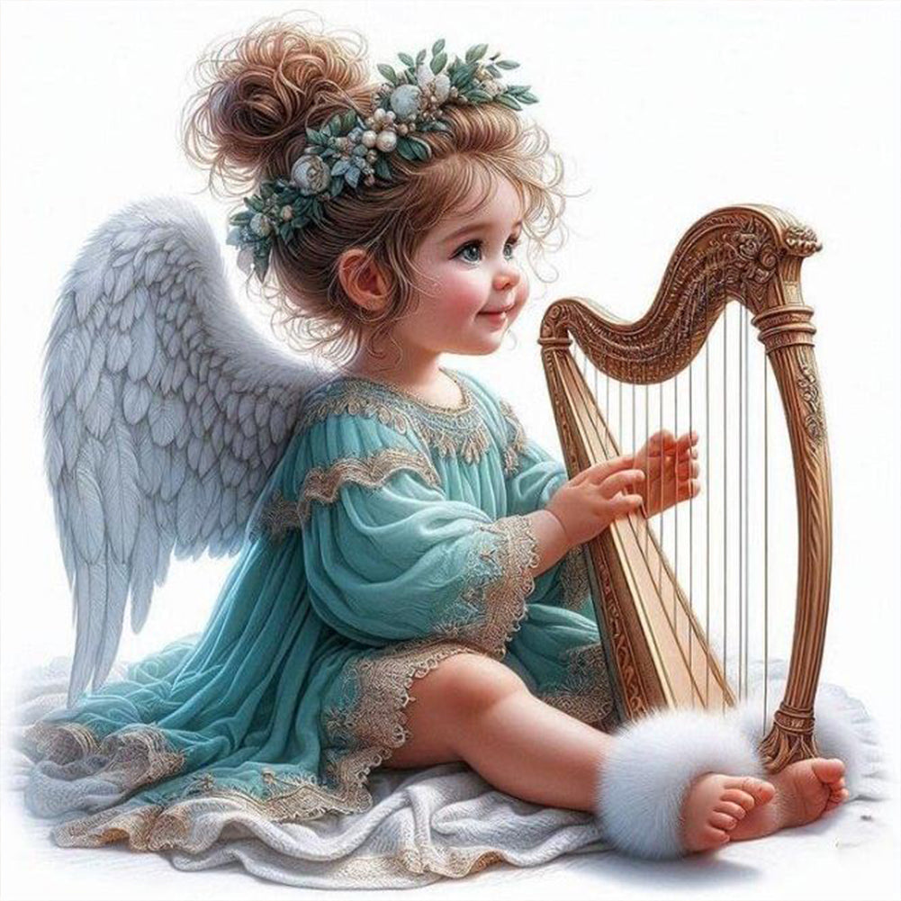 Diamond Painting - Full Round - Angel girl (40*40CM)