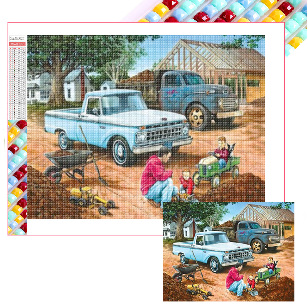 Diamond Painting - Full Square - Car Series (40*30CM)