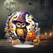 Load image into Gallery viewer, Acrylic Halloween Pumpkin Owl Diamond Painting Desktop Ornaments Kit Home Decor
