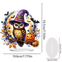 Load image into Gallery viewer, Acrylic Halloween Pumpkin Owl Diamond Painting Desktop Ornaments Kit Home Decor
