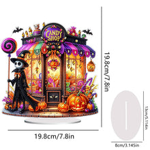 Load image into Gallery viewer, Acrylic Halloween Haunted House Diamond Painting Desktop Ornaments Kit for Home
