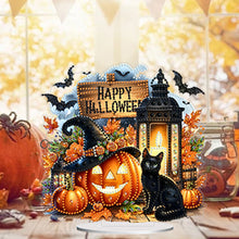 Load image into Gallery viewer, Acrylic Halloween Pumpkin Cat Diamond Painting Desktop Ornaments Kit Home Decor
