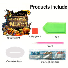Load image into Gallery viewer, Acrylic Halloween Pumpkin Witch Diamond Painting Desktop Ornaments Kit for Home
