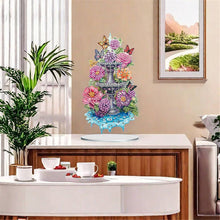 Load image into Gallery viewer, Acrylic Fountain Flowers Table Top Diamond Painting Ornament Kits for Beginner

